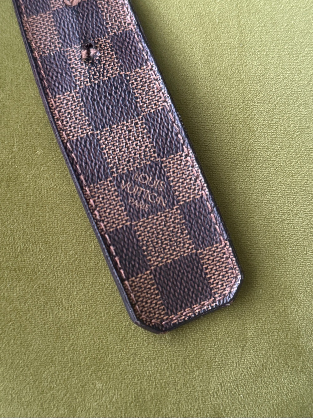 Louis Vuitton Brown Damier Canvas Belt Strap - Picture 2 of 3